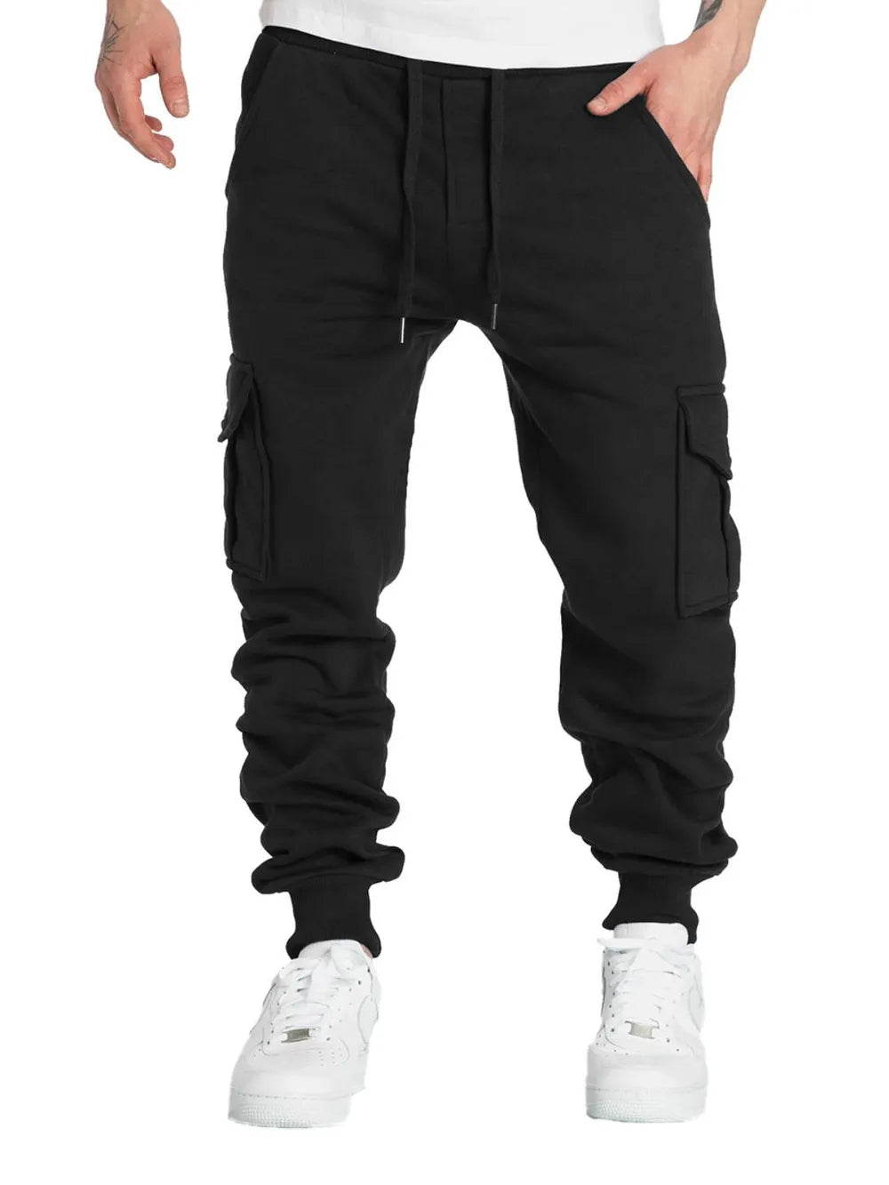 Men's Drawstring Pants with Pockets - P's One-Stop Shop 