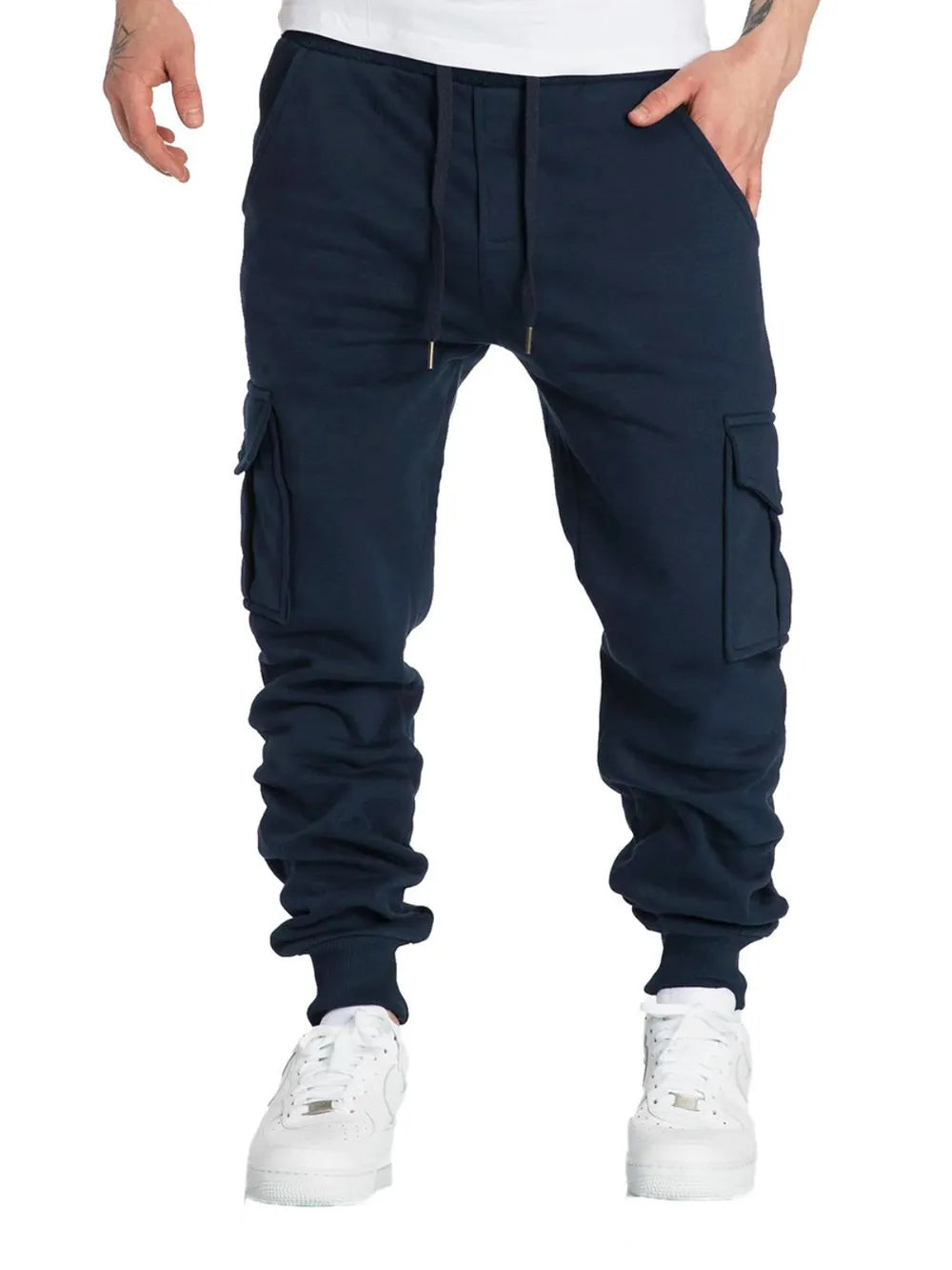 Men's Drawstring Pants with Pockets - P's One-Stop Shop 