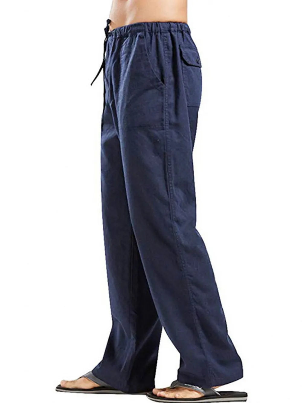 Men's Full Size Drawstring Pants with Pockets Plus Size - P's One-Stop Shop 