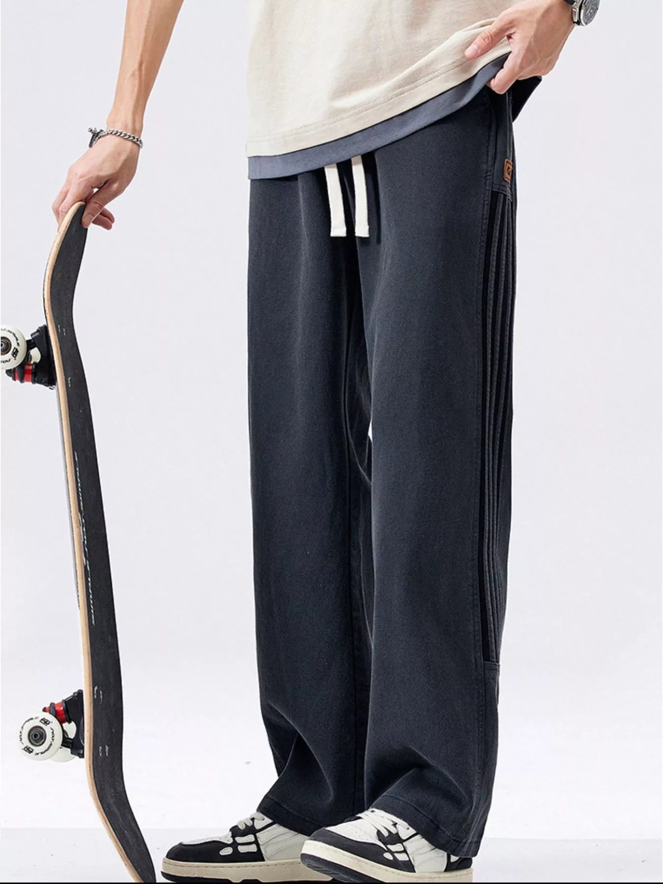 Men's Full Size Loose-Fit Drawstring Casual Pants Plus Size - P's One-Stop Shop 