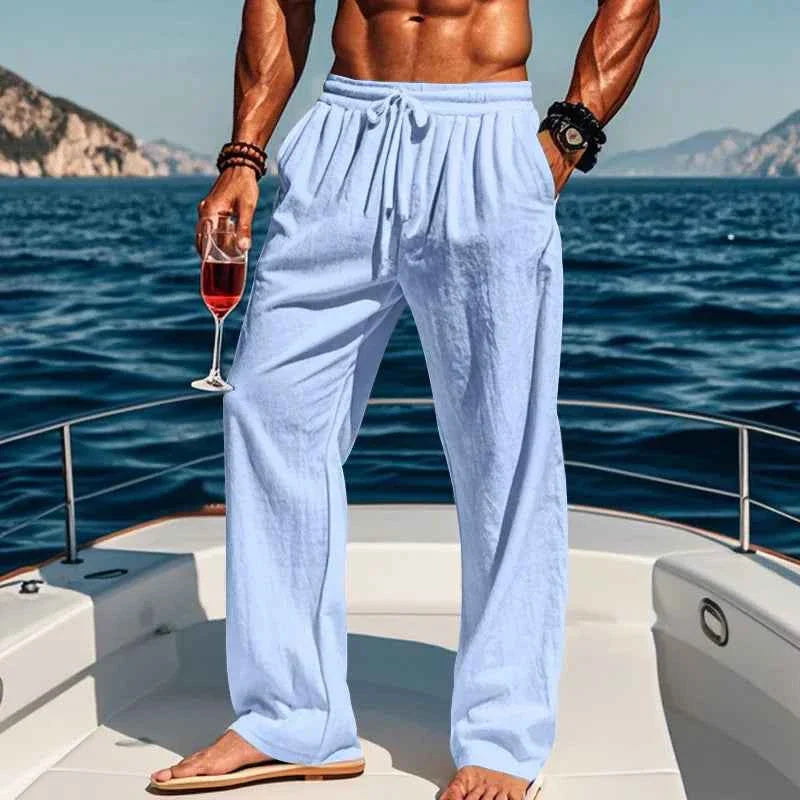 Men's Linen Yoga Pants Spring/Summer - P's One-Stop Shop 