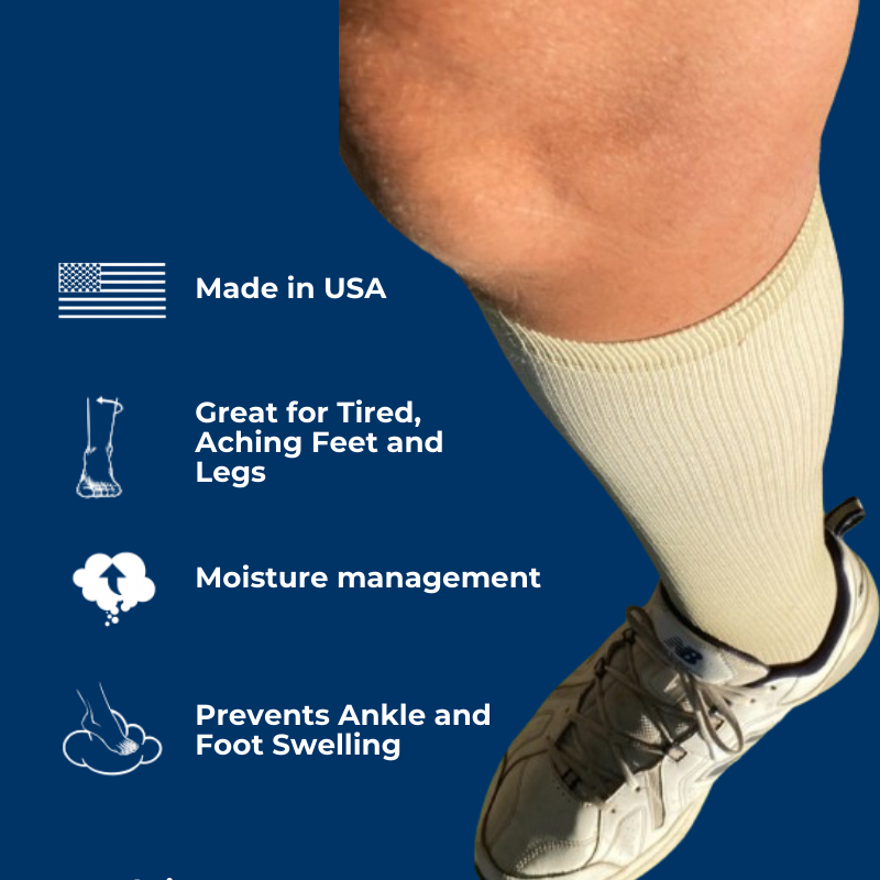 Men's Over The Calf Compression Stocking Socks (1 Pair) - P's One-Stop Shop 