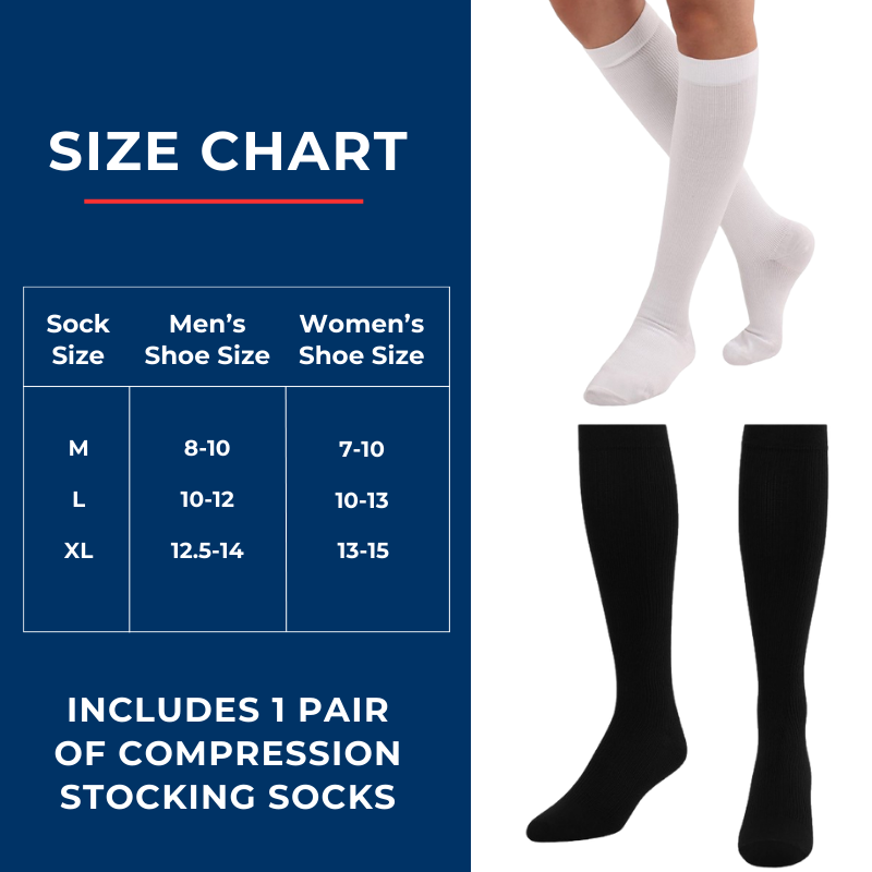 Men's Over The Calf Compression Stocking Socks (1 Pair) - P's One-Stop Shop 