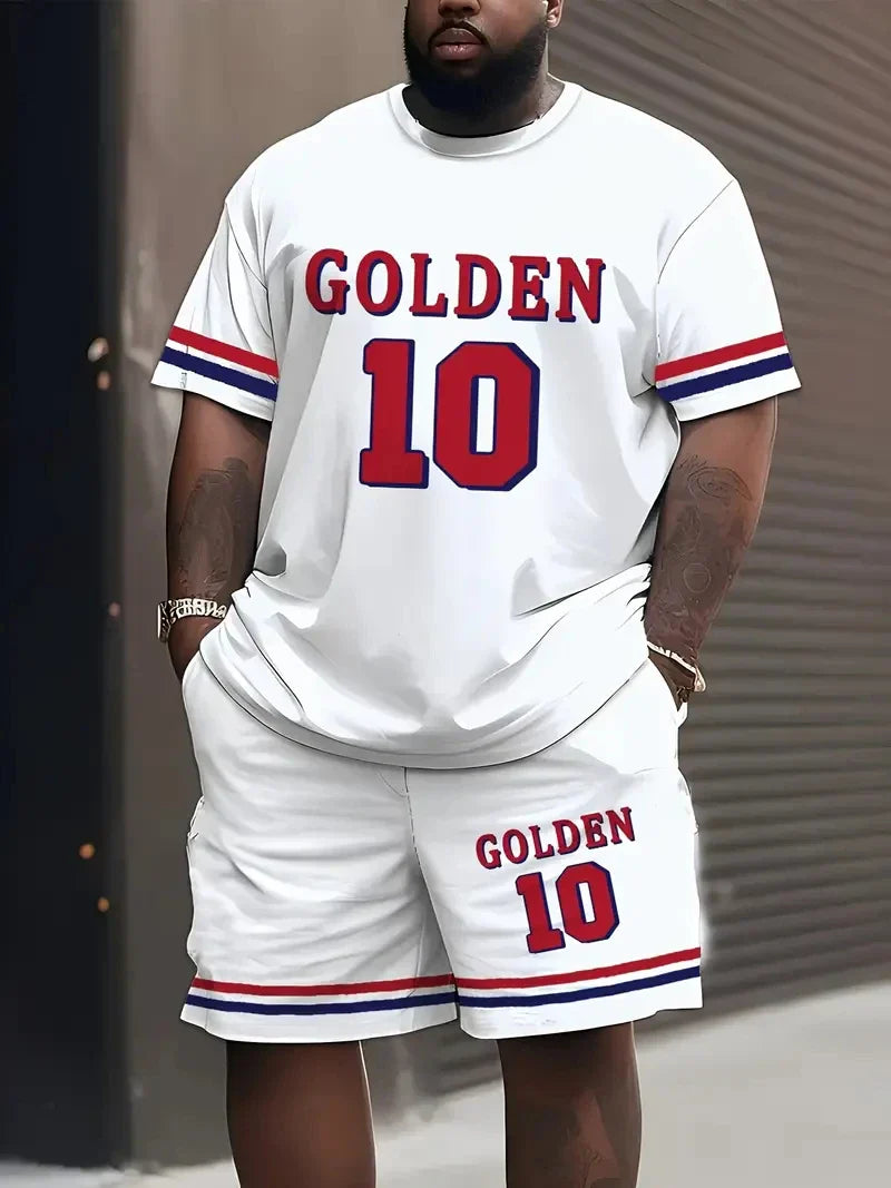Men's Plus Size Basketball Clothing Set - P's One-Stop Shop 