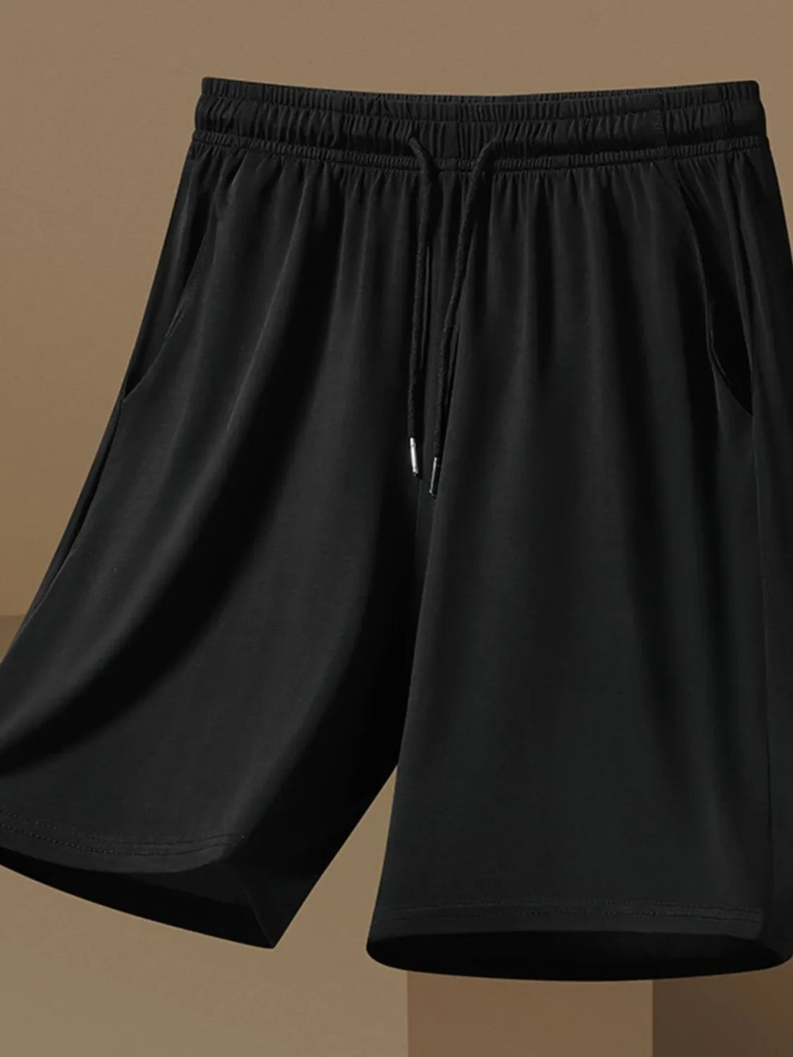 Men's Plus Size Drawstring Pocketed Shorts - P's One-Stop Shop 