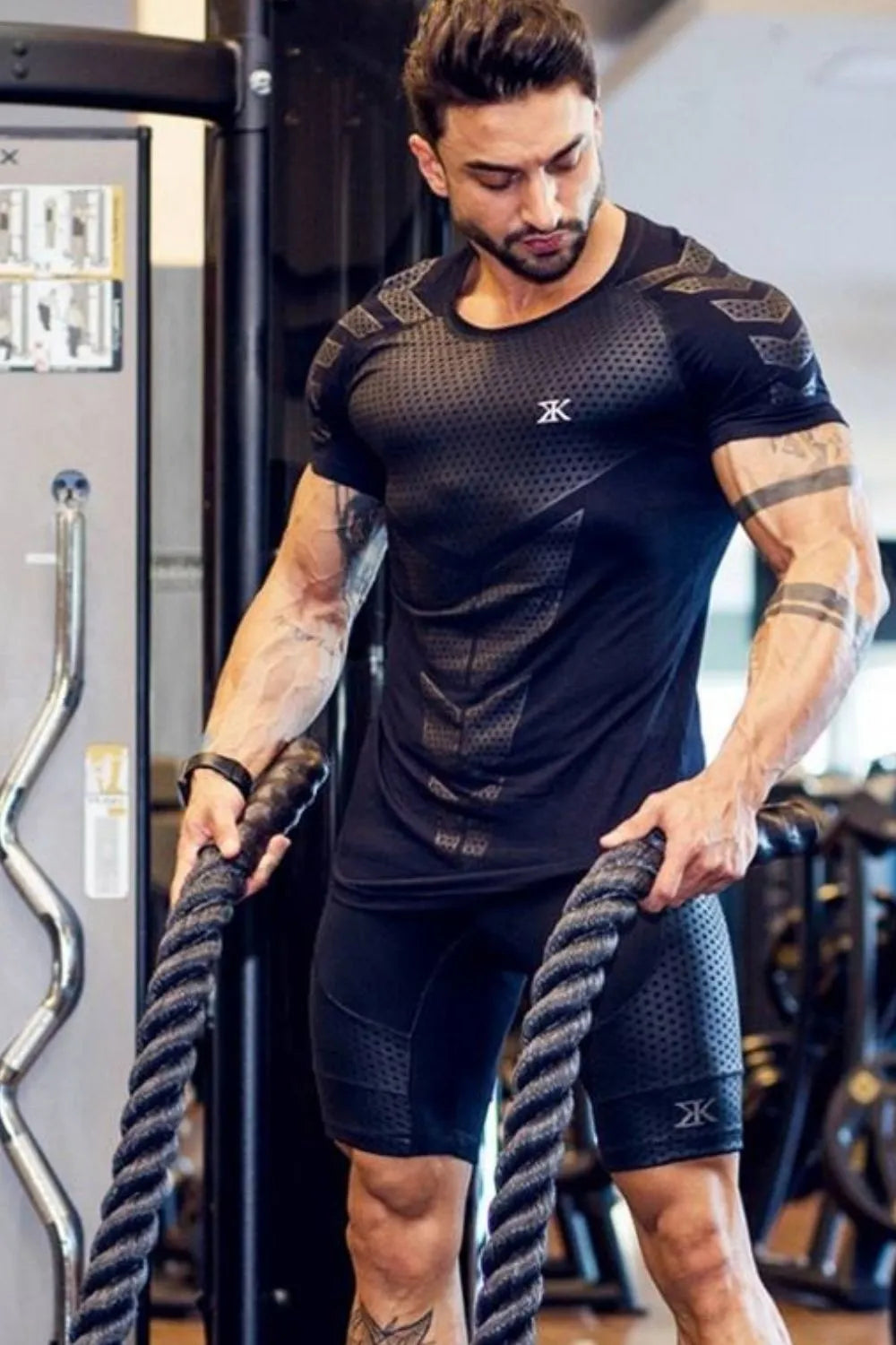 Men's Plus Size Round Neck Short Sleeve T-Shirt - P's One-Stop Shop 
