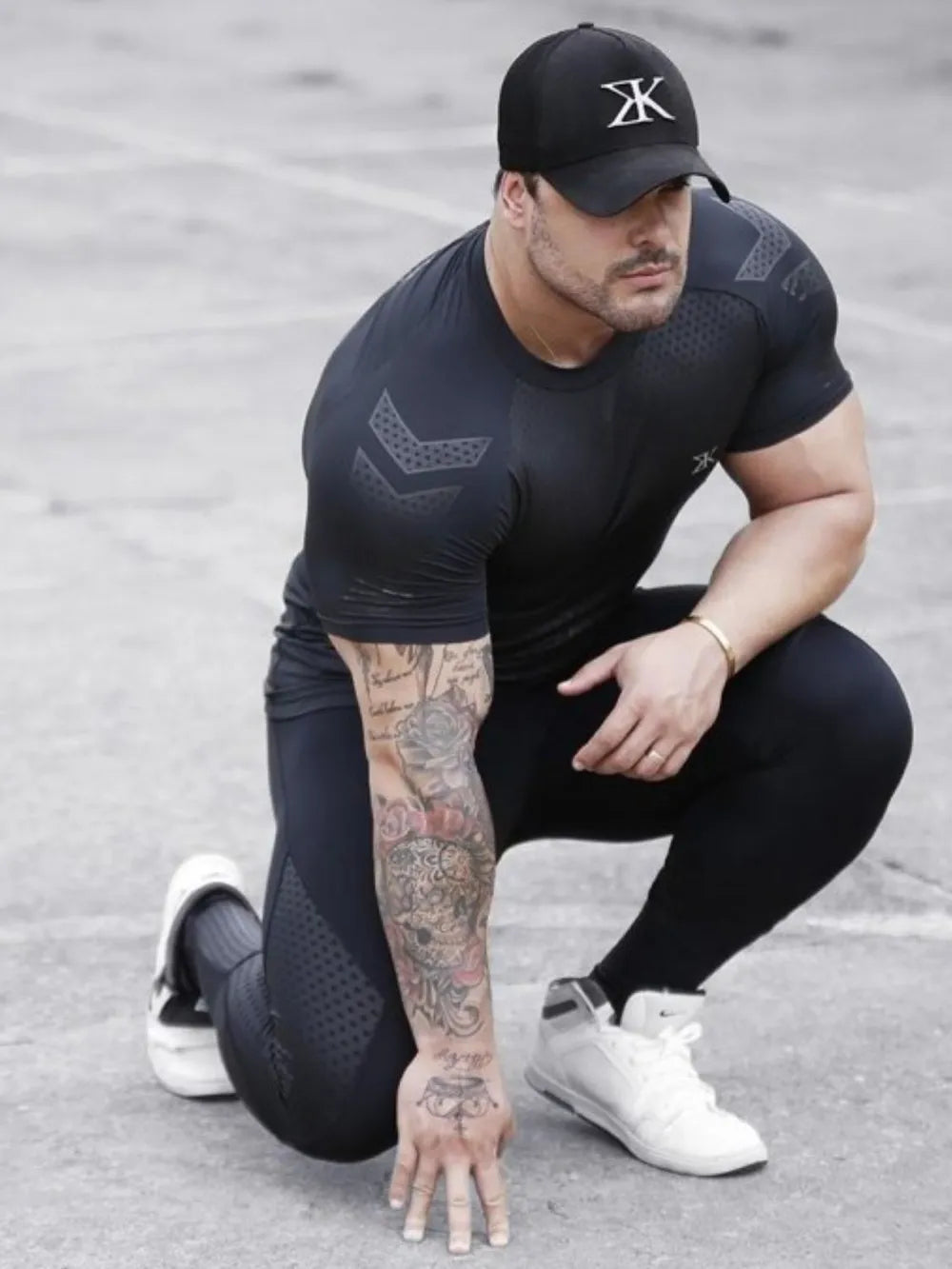 Men's Plus Size Round Neck Short Sleeve T-Shirt - P's One-Stop Shop 