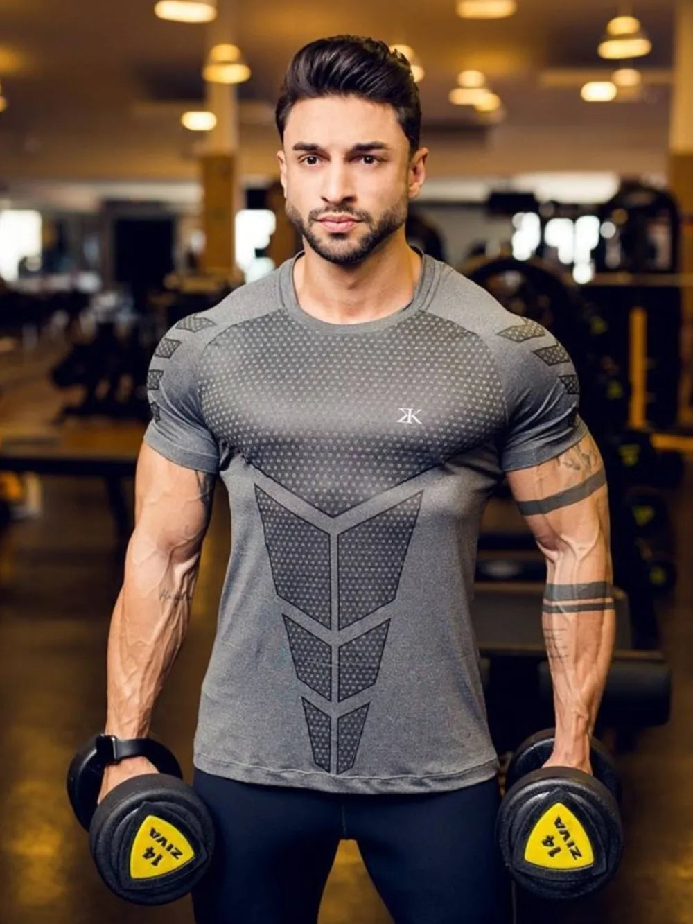 Men's Plus Size Round Neck Short Sleeve T-Shirt - P's One-Stop Shop 