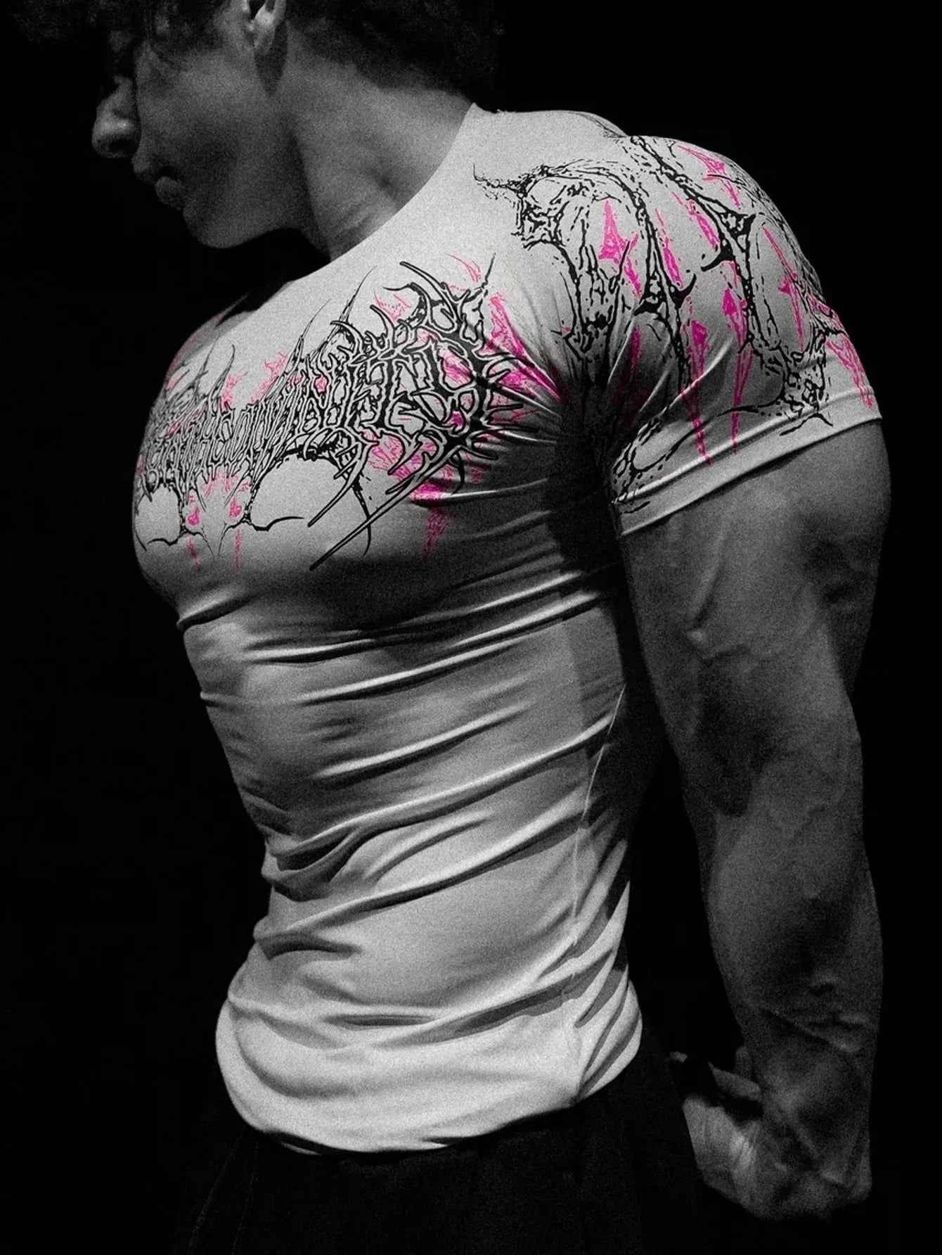 Men's Quick Dry Compression Gym T-shirt - P's One-Stop Shop 