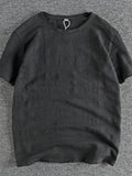 Men's Round Neck Short Sleeve T-Shirt - P's One-Stop Shop 