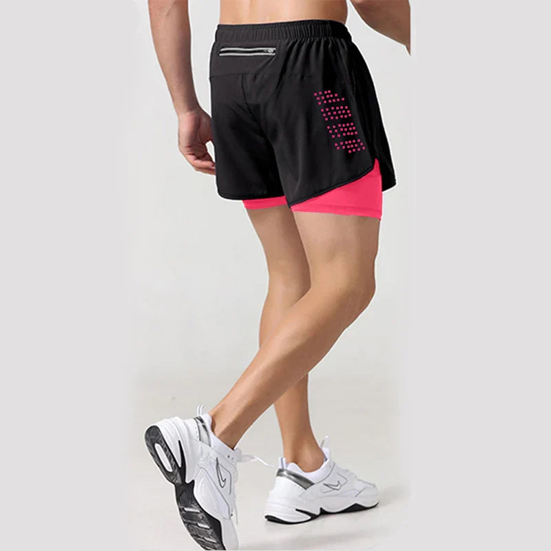 Men's Running Shorts 2 In 1 Quick Dry - P's One-Stop Shop 