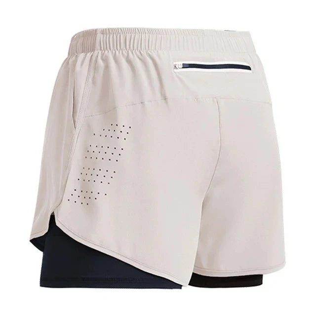 Men's Running Shorts 2 In 1 Quick Dry - P's One-Stop Shop 