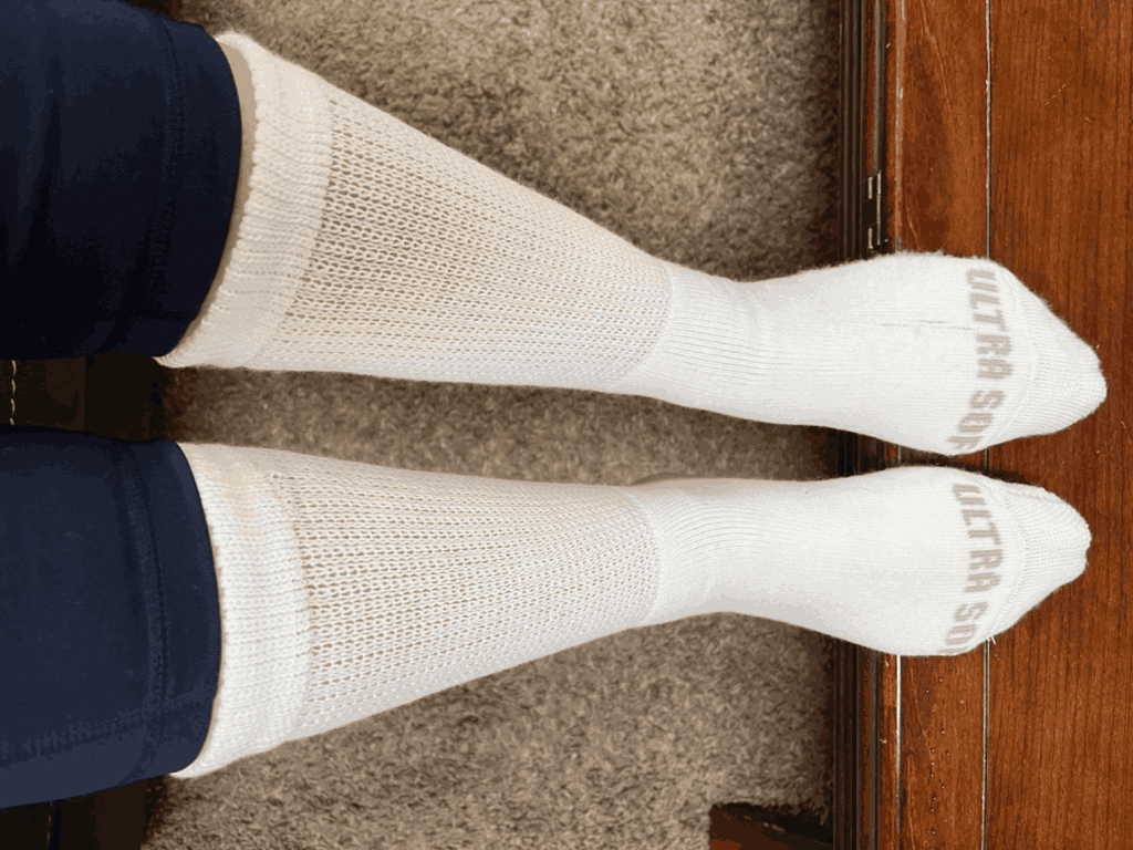 Men's Ultra-Soft Upper Calf Diabetic Socks (4 Pair) - P's One-Stop Shop 