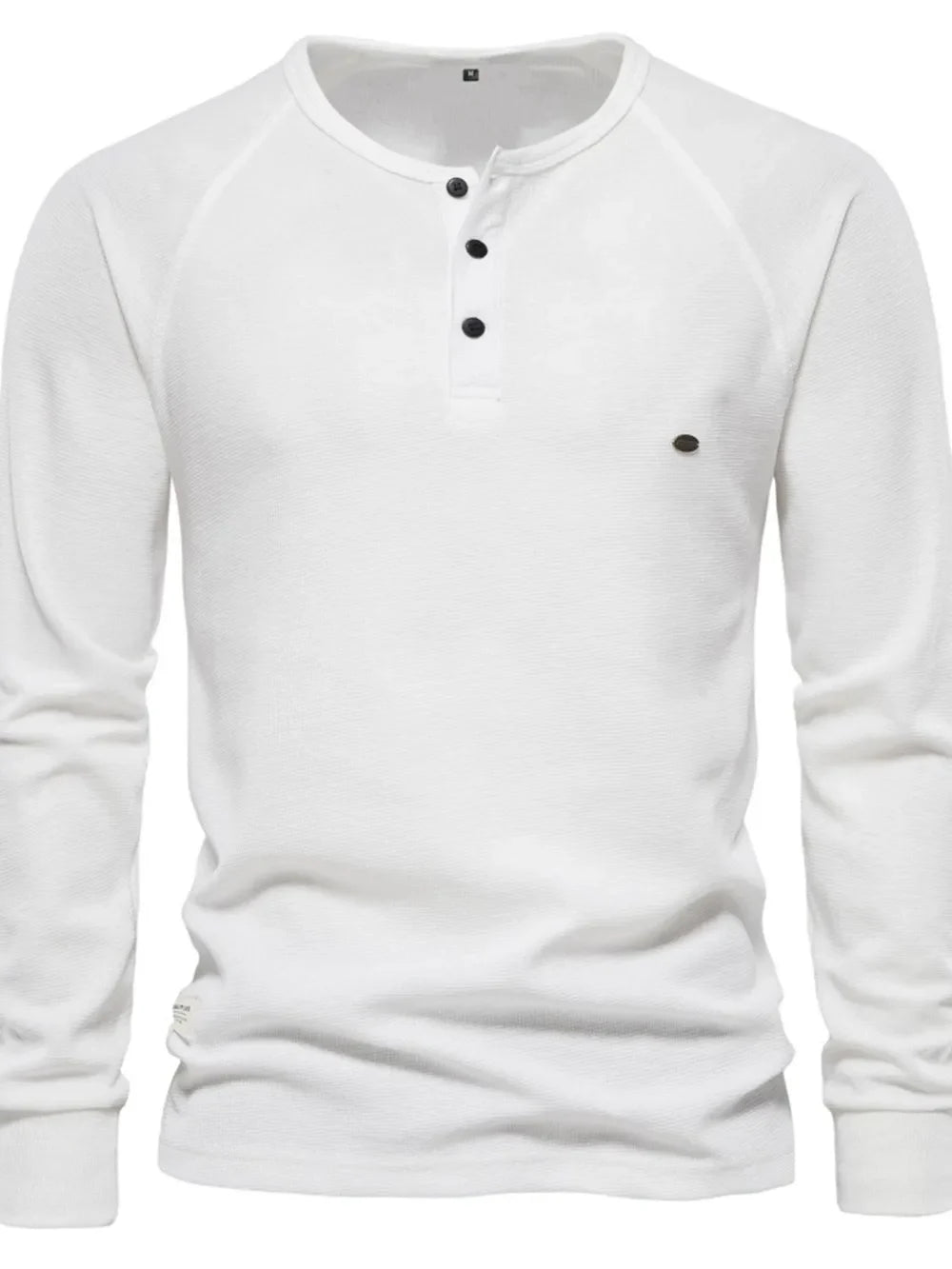 Men's Waffle-Knit Long Sleeve T-Shirt - P's One-Stop Shop 