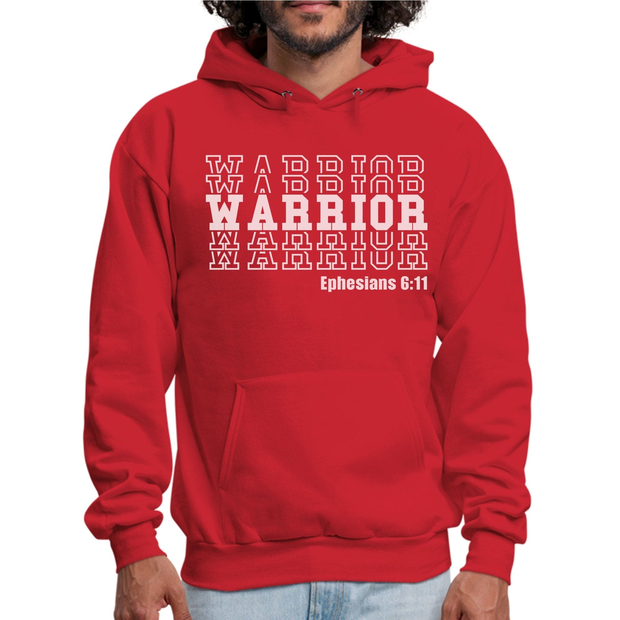 Mens Graphic Hoodie - Warrior - P's One-Stop Shop 