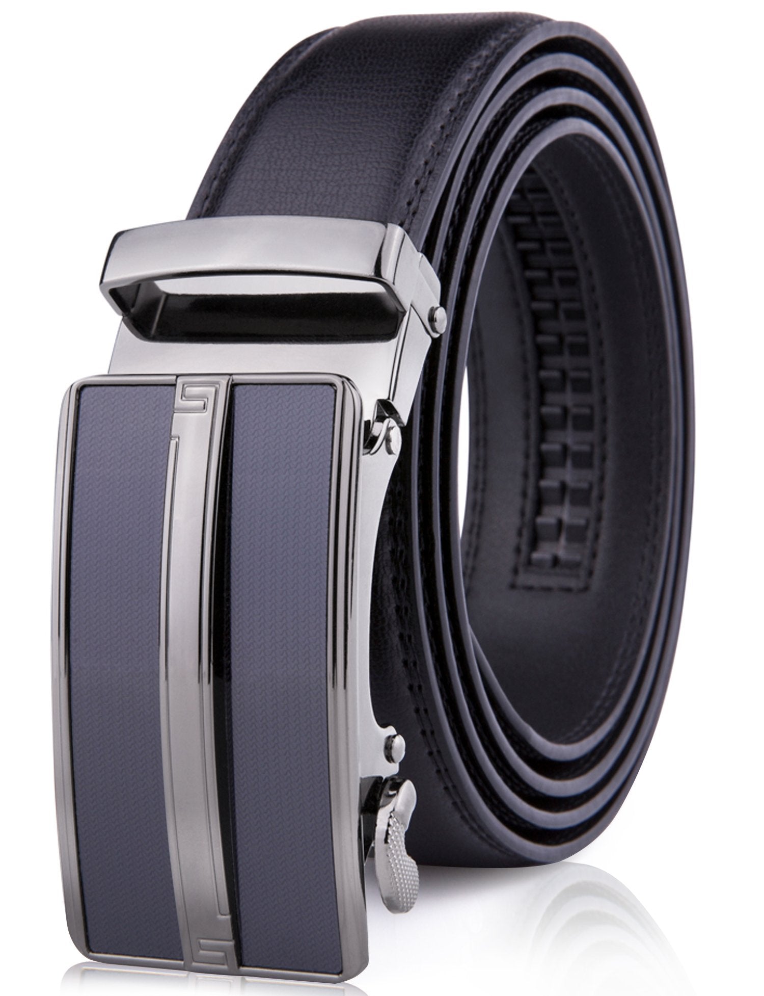 Microfiber Leather Ratchet Belt - P's One-Stop Shop 