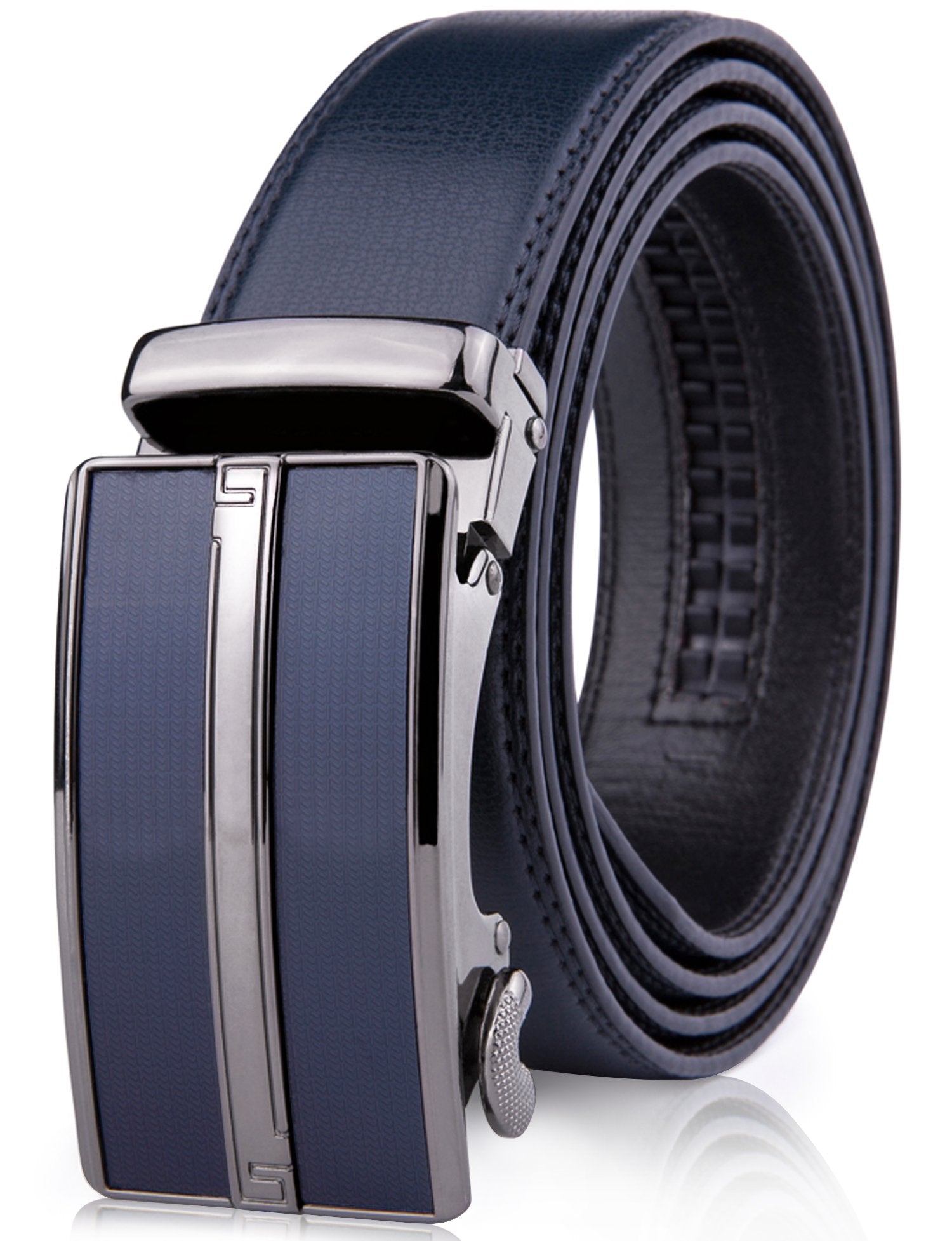 Microfiber Leather Ratchet Belt - P's One-Stop Shop 