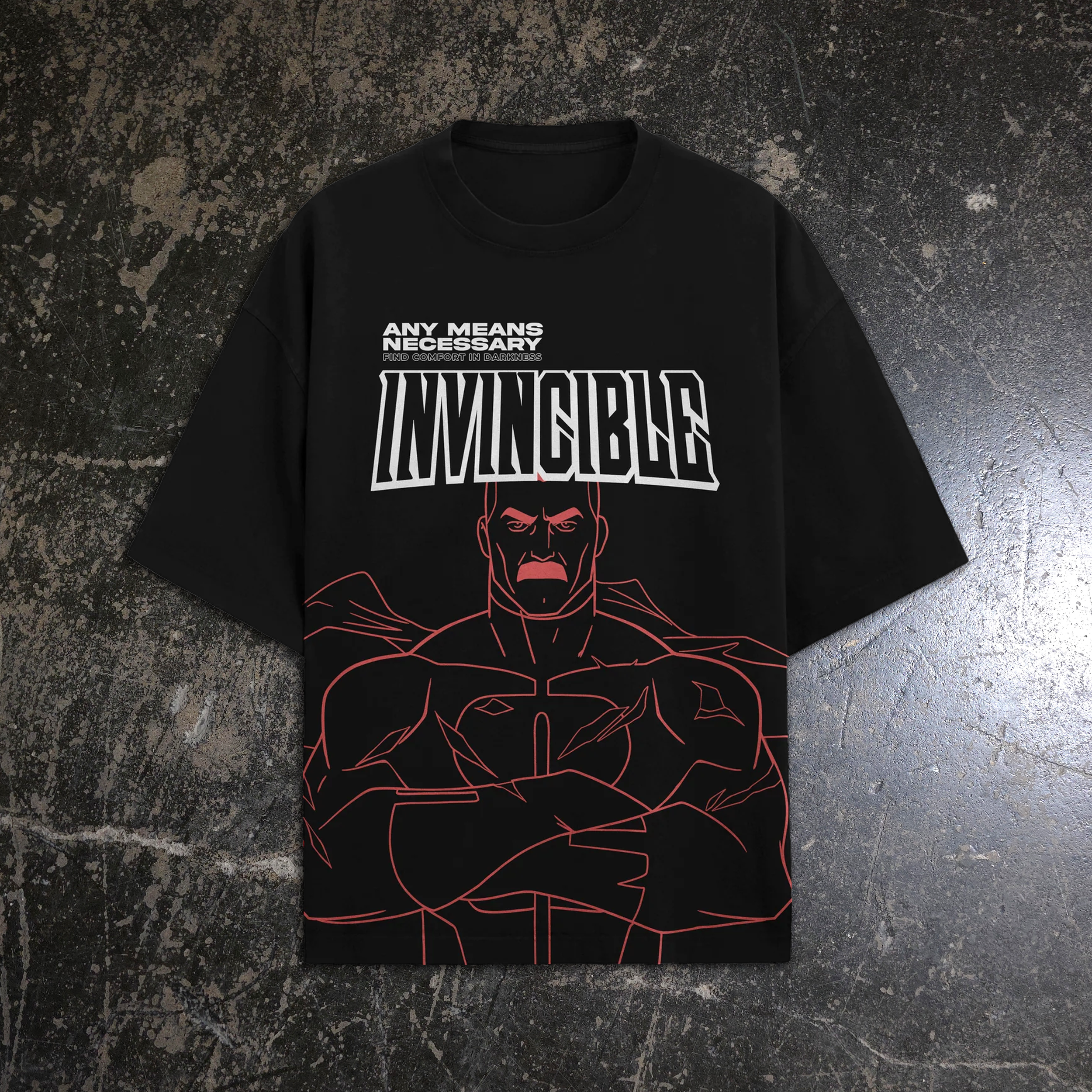 Omni-Man Line Art Series T-Shirt - P's One-Stop Shop 