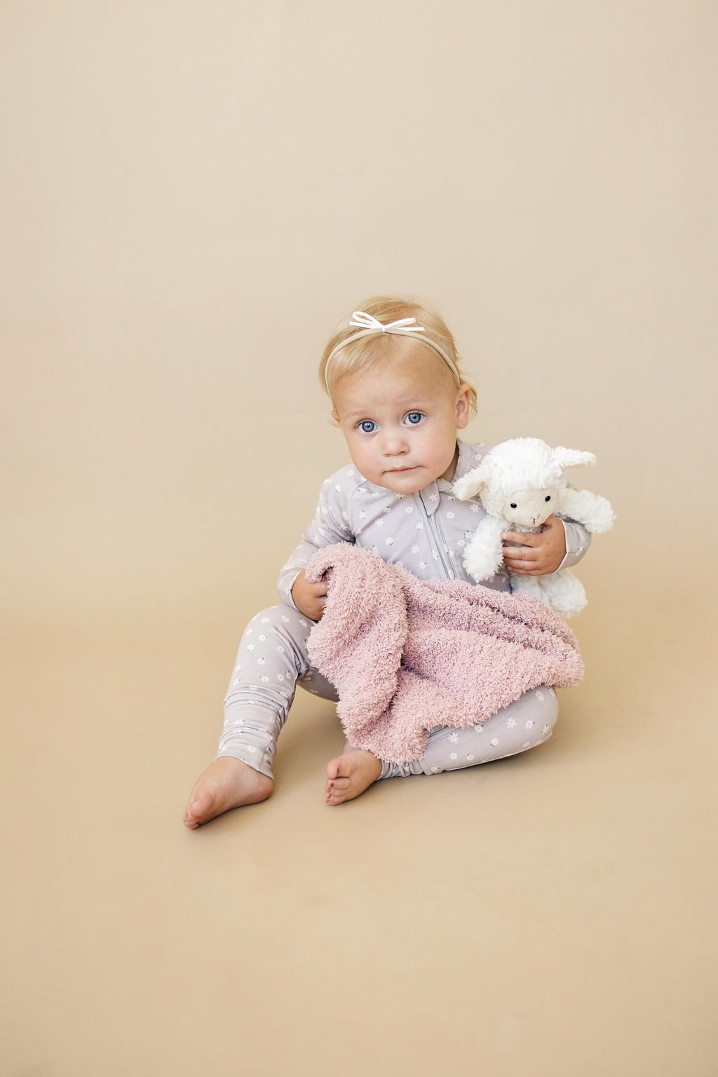 Oopsie Daisy Bamboo Zippy Romper - Bamboo Baby Pajamas - Purple Floral Flower Print Girl Newborn Baby - P's One-Stop Shop 