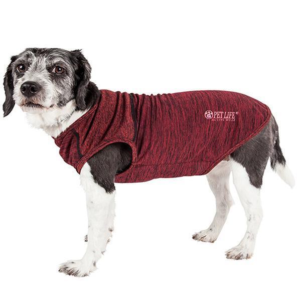 Pet Life ® Active 'Aero-Pawlse' Quick-Dry and 4-Way-Stretch Yoga Fitness Dog T-Shirt Tank Top - P's One-Stop Shop 