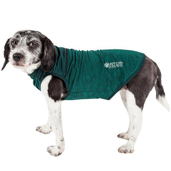 Pet Life ® Active 'Aero-Pawlse' Quick-Dry and 4-Way-Stretch Yoga Fitness Dog T-Shirt Tank Top - P's One-Stop Shop 