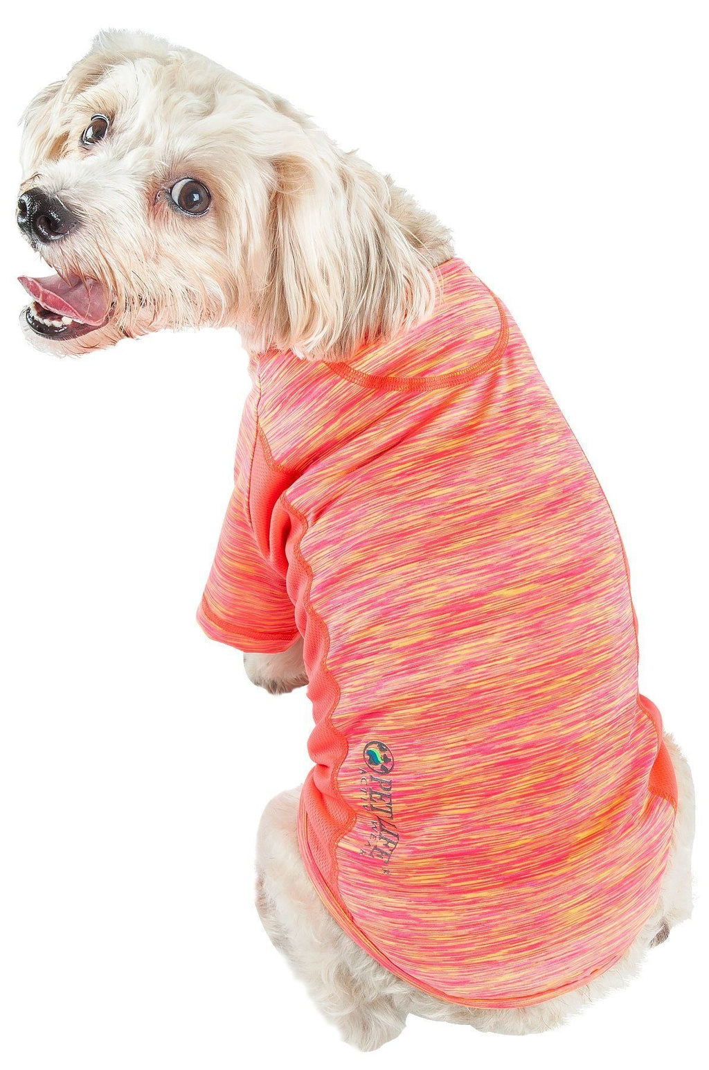 Pet Life ® Active 'Warf Speed' Heathered Ultra-Stretch Yoga Fitness Dog T-Shirt - P's One-Stop Shop 