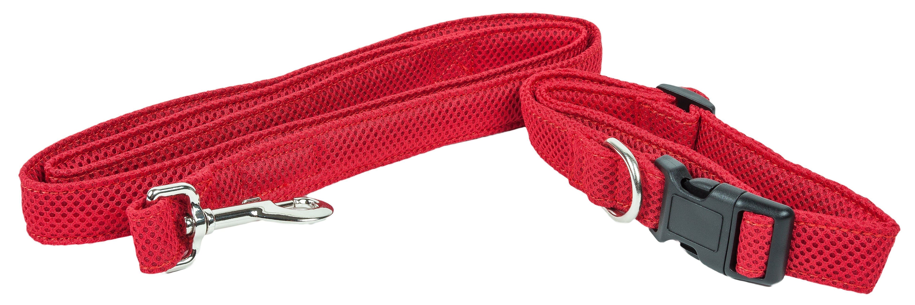 Pet Life ® 'Aero Mesh' 2-In-1 Breathable and Adjustable Dual-Sided Mesh Dog Leash and Collar - P's One-Stop Shop 