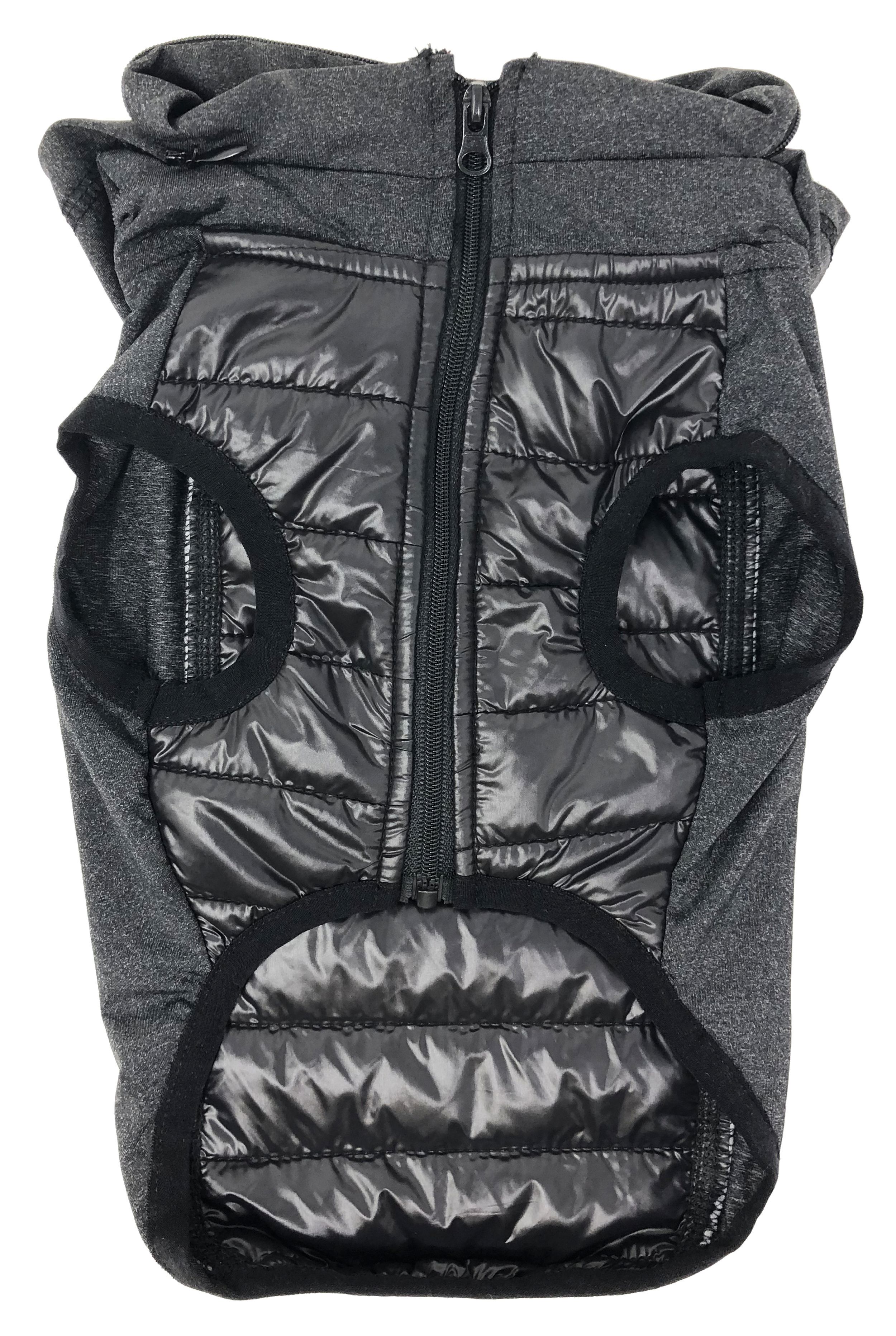 Pet Life ® 'Apex' Lightweight Hybrid 4-Season Stretch and Quick-Dry Dog Coat w/ Pop out Hood - P's One-Stop Shop 