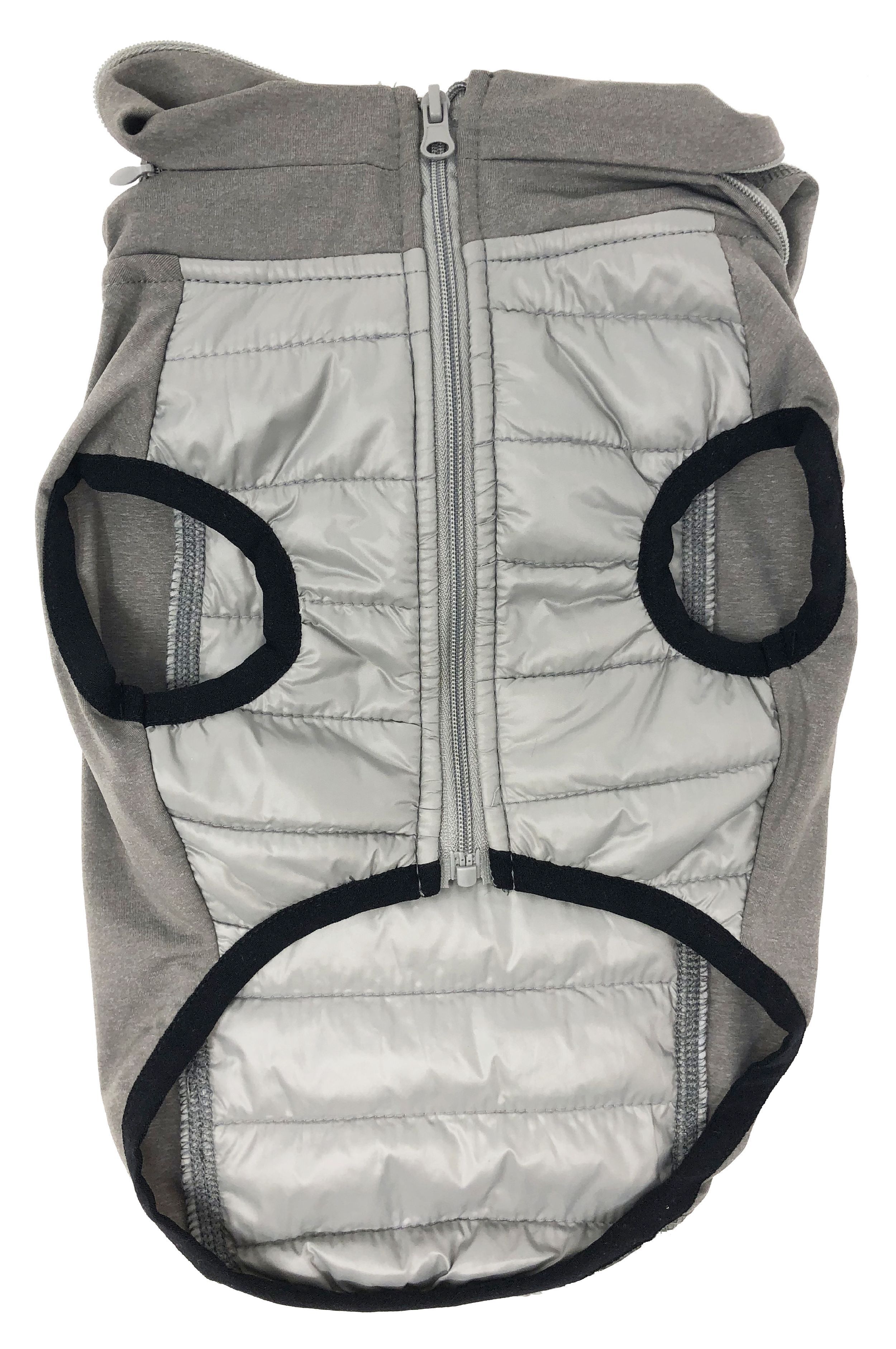 Pet Life ® 'Apex' Lightweight Hybrid 4-Season Stretch and Quick-Dry Dog Coat w/ Pop out Hood - P's One-Stop Shop 