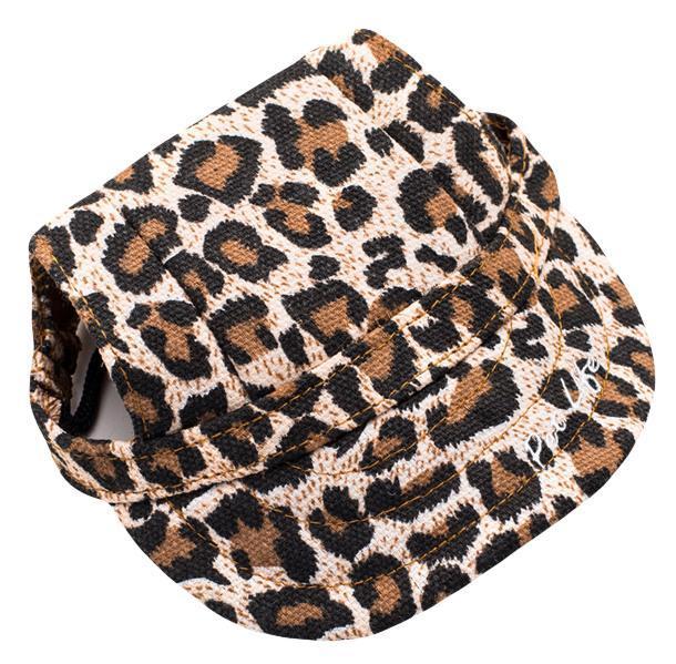 Pet Life ®  'Cheetah Bonita' Cheetah Patterned Uv Protectant Adjustable Fashion Dog Hat Cap - P's One-Stop Shop 
