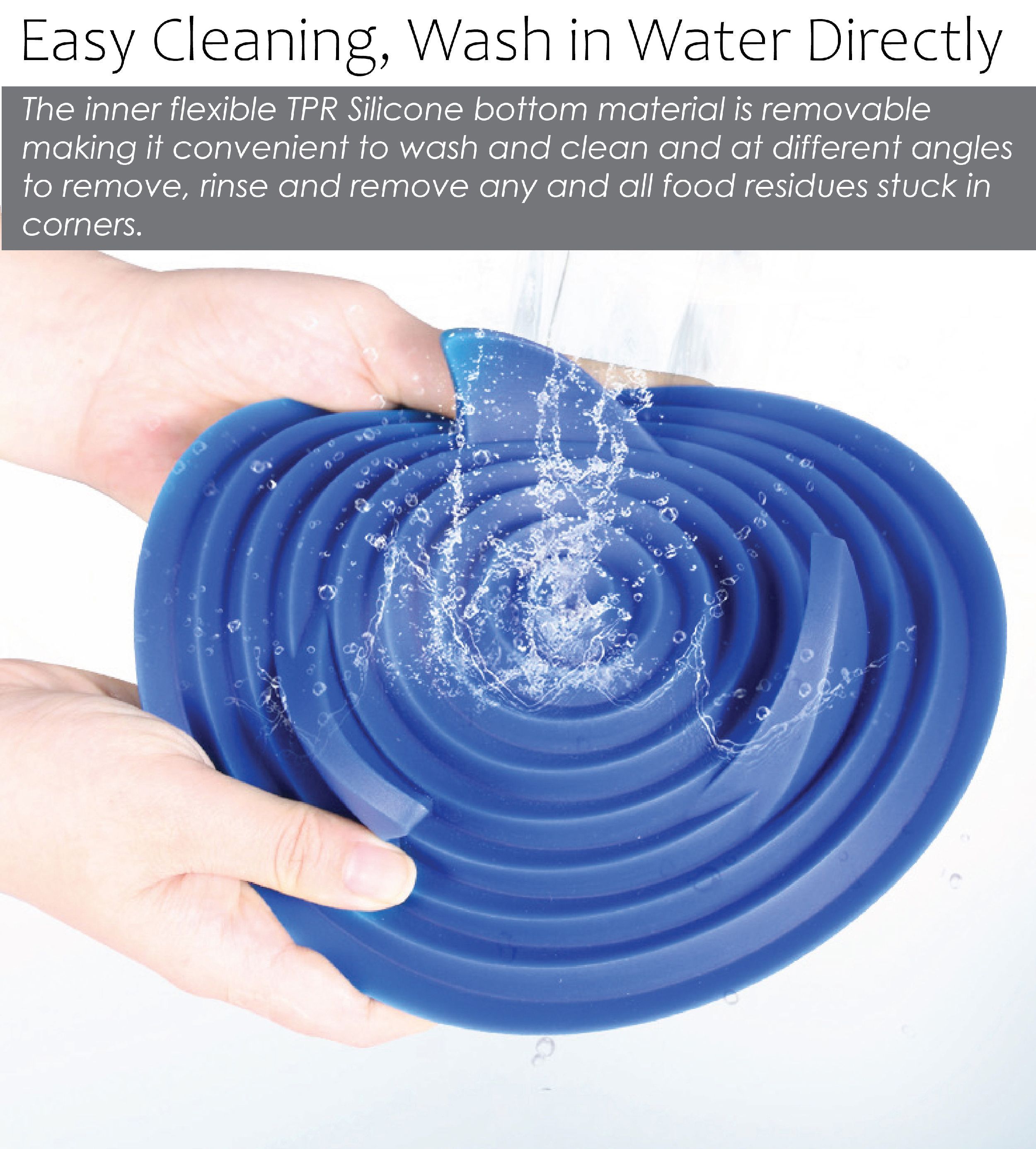 Pet Life ® 'Cirlicue' Mountain Shaped Modern Slow Feeding Pet Bowl - P's One-Stop Shop 