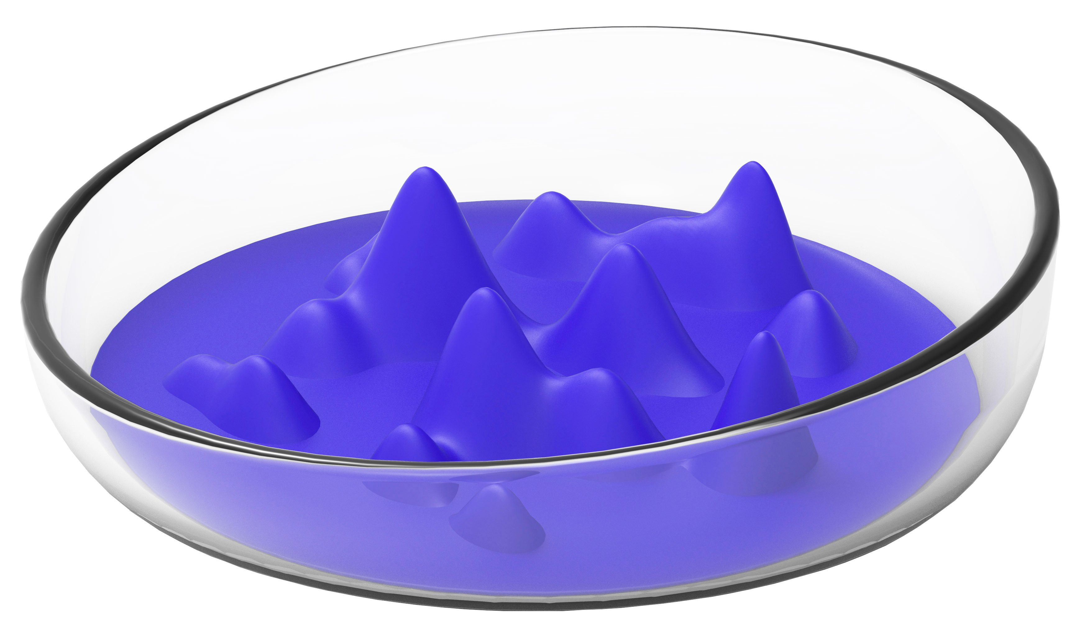 Pet Life ® 'Cirlicue' Mountain Shaped Modern Slow Feeding Pet Bowl - P's One-Stop Shop 