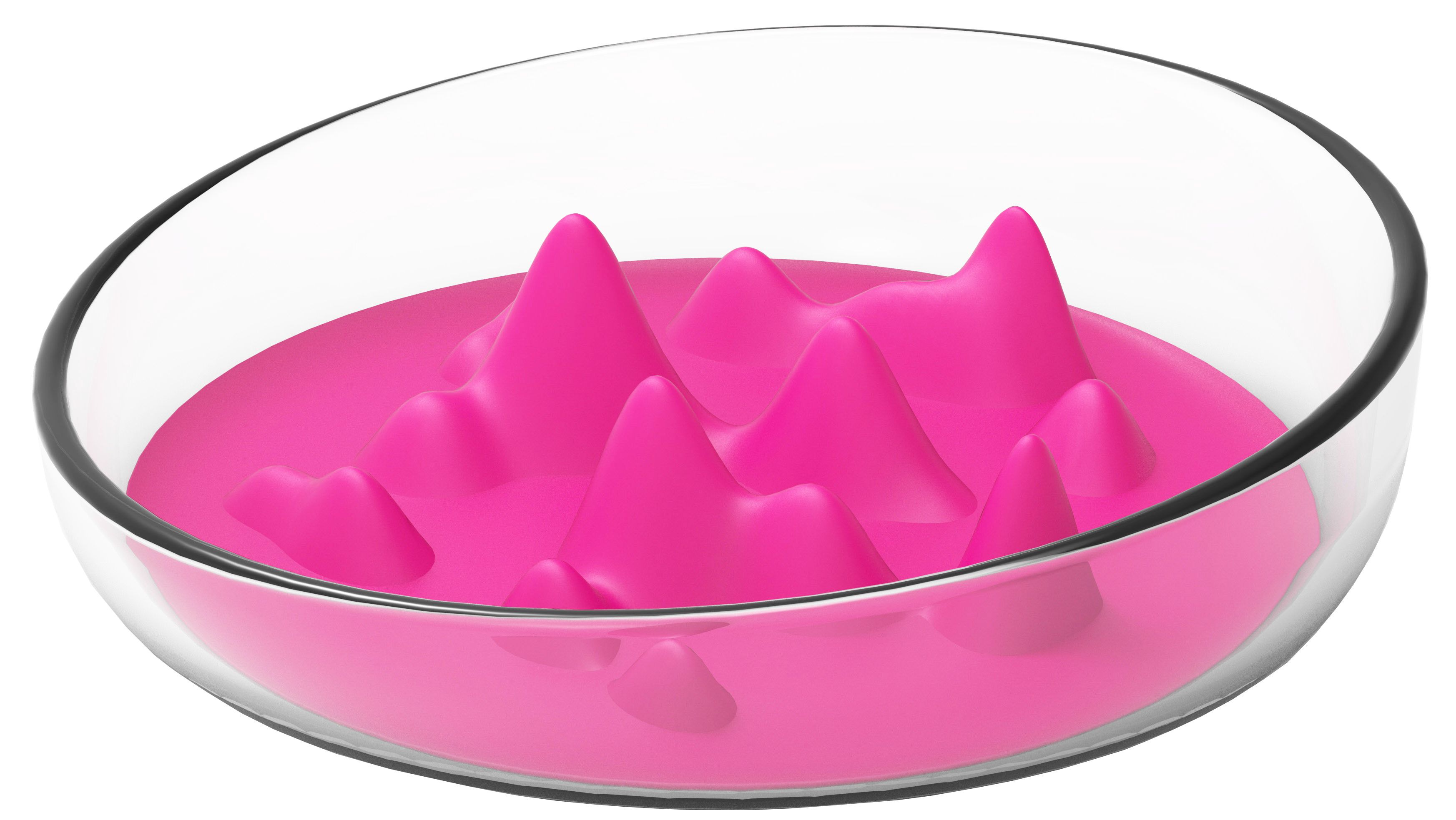 Pet Life ® 'Cirlicue' Mountain Shaped Modern Slow Feeding Pet Bowl - P's One-Stop Shop 