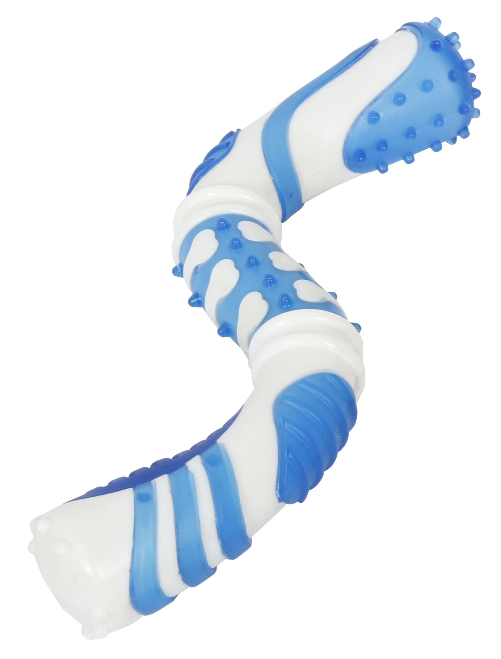 Pet Life ® 'Denta-Twist' TPR Durable Dental Chew Toy - P's One-Stop Shop 
