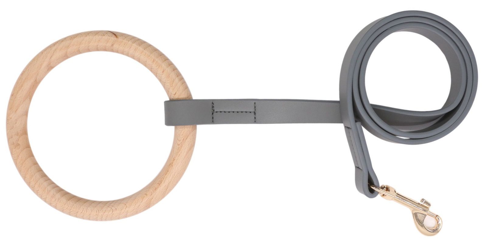 Pet Life ® 'Ever-Craft' Boutique Series Beechwood and Leather Designer Dog Leash - P's One-Stop Shop 