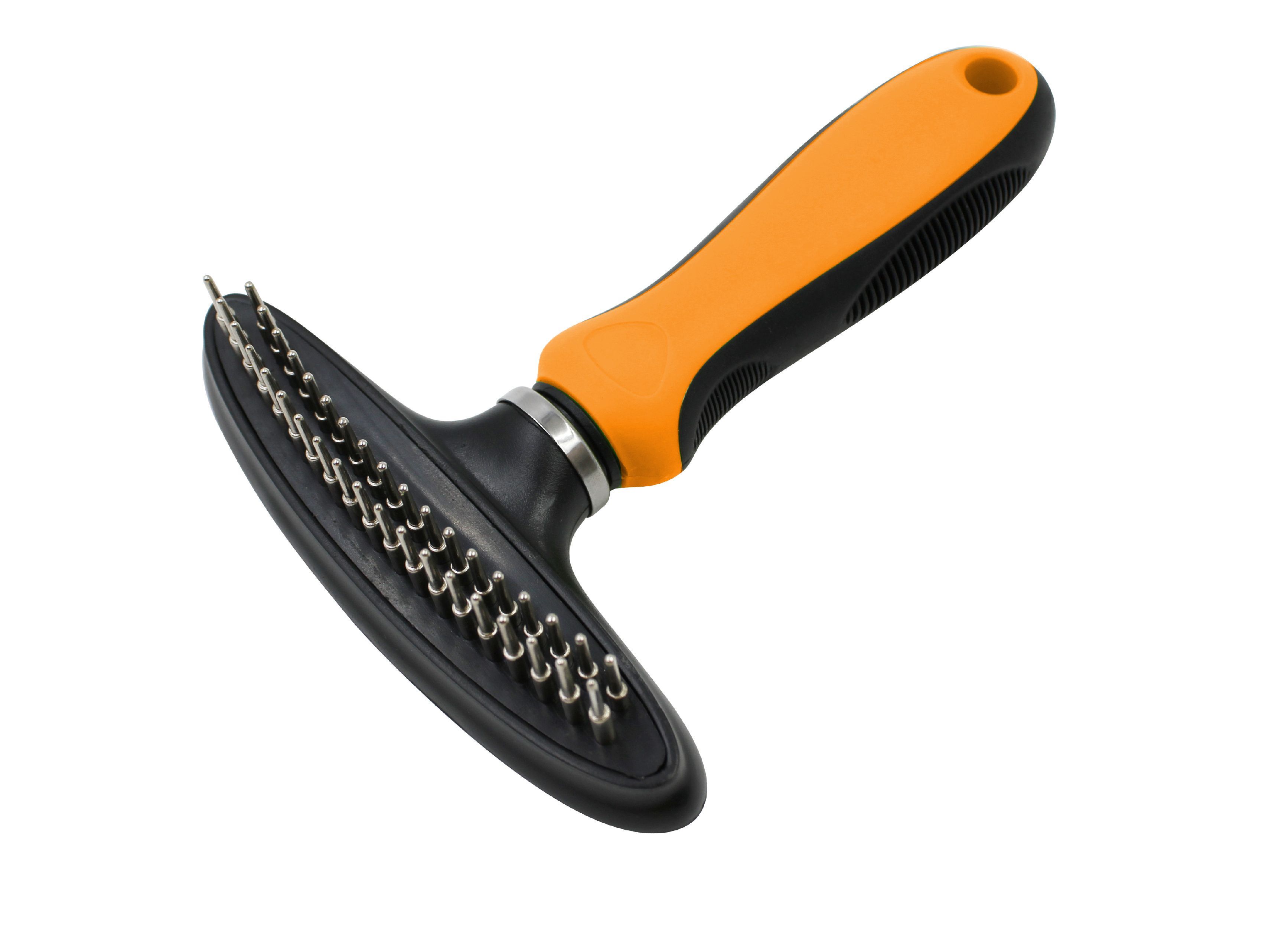 Pet Life ® Flex Series Dual-Row Grooming Rake Pet Comb - P's One-Stop Shop 