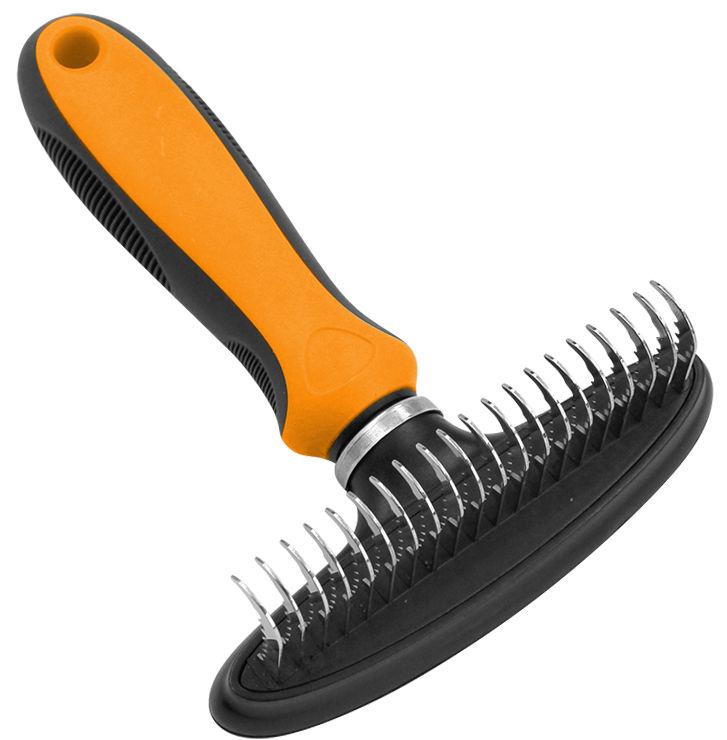 Pet Life ® Flex Series Undercoat Dematter Grooming Pet Rake - P's One-Stop Shop 