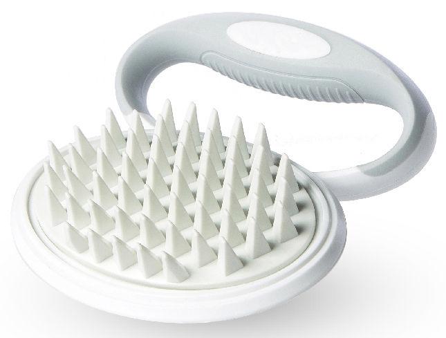 Pet Life ® 'Gyrater' Swivel Travel Silicone Massage Grooming Pet Brush - P's One-Stop Shop 