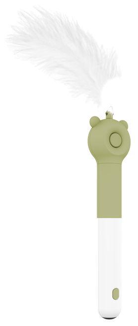 Pet Life ® 'KITIQUE" 3-in-1 Retractable and Extendable Feathered and Laser Wand Kitty Cat Teaser - P's One-Stop Shop 