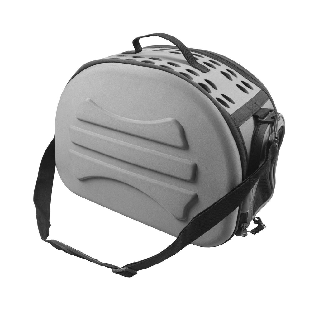Pet Life ® 'Narrow Shelled' Lightweight Collapsible Military Grade Fashion Designer Travel Pet Dog Carrier Crate - P's One-Stop Shop 