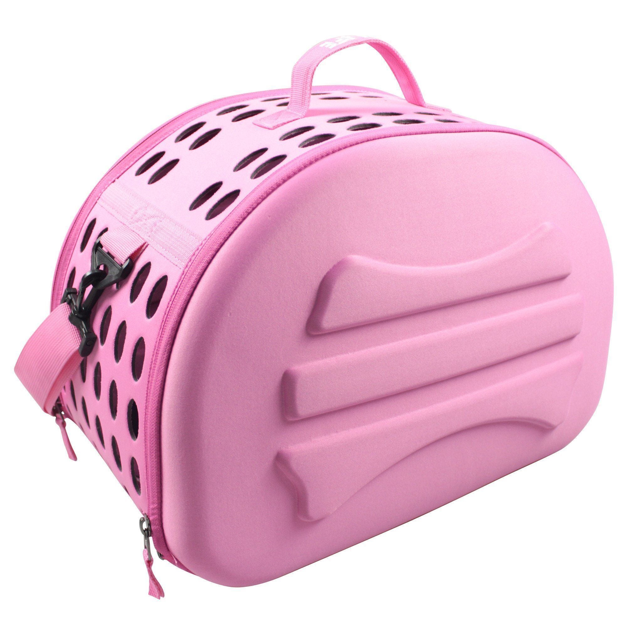 Pet Life ® 'Narrow Shelled' Lightweight Collapsible Military Grade Fashion Designer Travel Pet Dog Carrier Crate - P's One-Stop Shop 