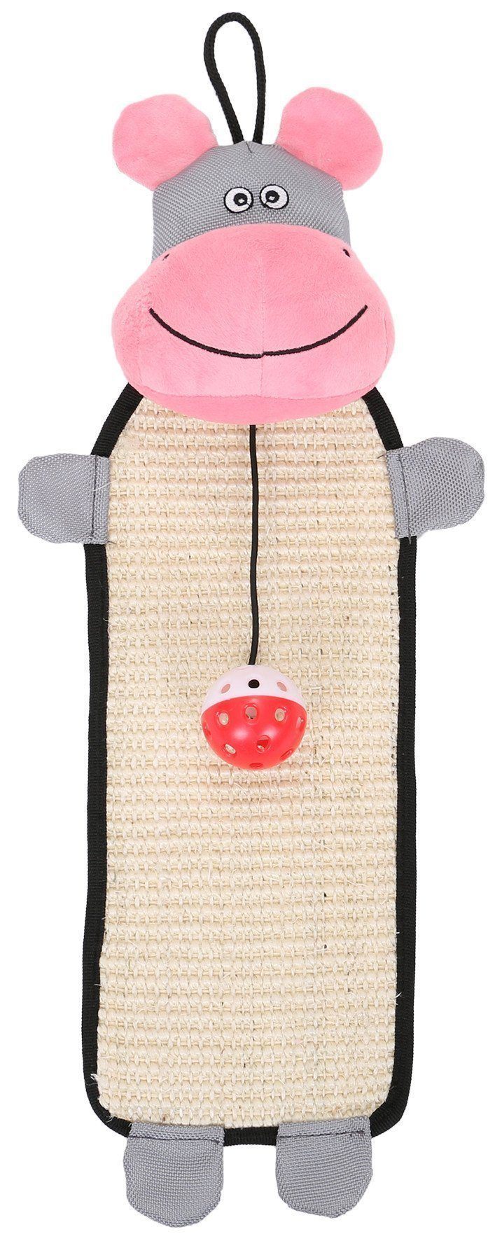 Pet Life ® 'Paw-Pleasant' Hanging Sisal & Jute Carpet Kitty Cat Scratcher with Toy - P's One-Stop Shop 