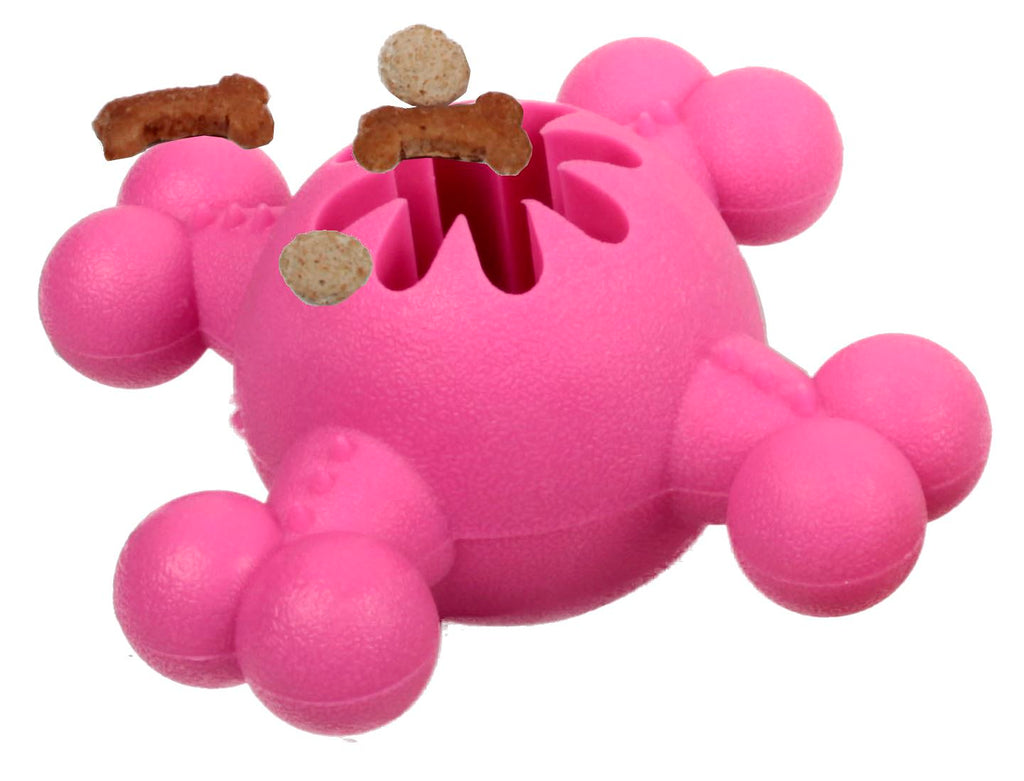 Pet Life ® 'Quadra-Bone' TPR Treat Dispensing Durable Dog Toy - P's One-Stop Shop 