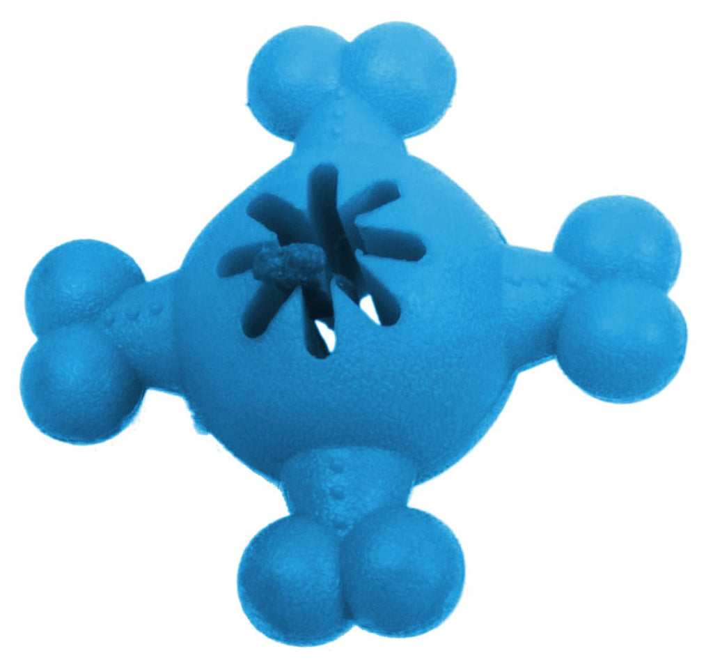 Pet Life ® 'Quadra-Bone' TPR Treat Dispensing Durable Dog Toy - P's One-Stop Shop 