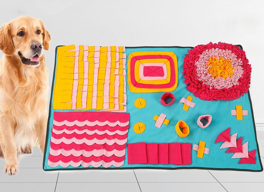 Pet Life ® 'Sniffer Snack' Interactive Feeding Pet Snuffle Mat - P's One-Stop Shop 