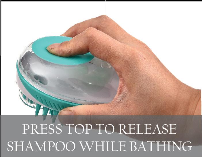 Pet Life ® 'Swasher' Shampoo Dispensing Massage and Bathing Brush - P's One-Stop Shop 