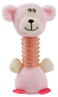 Pet Life ® Totty-Chew' Plush and Rubber Squeaking Newborn Teething Cat and Dog Toy - P's One-Stop Shop 