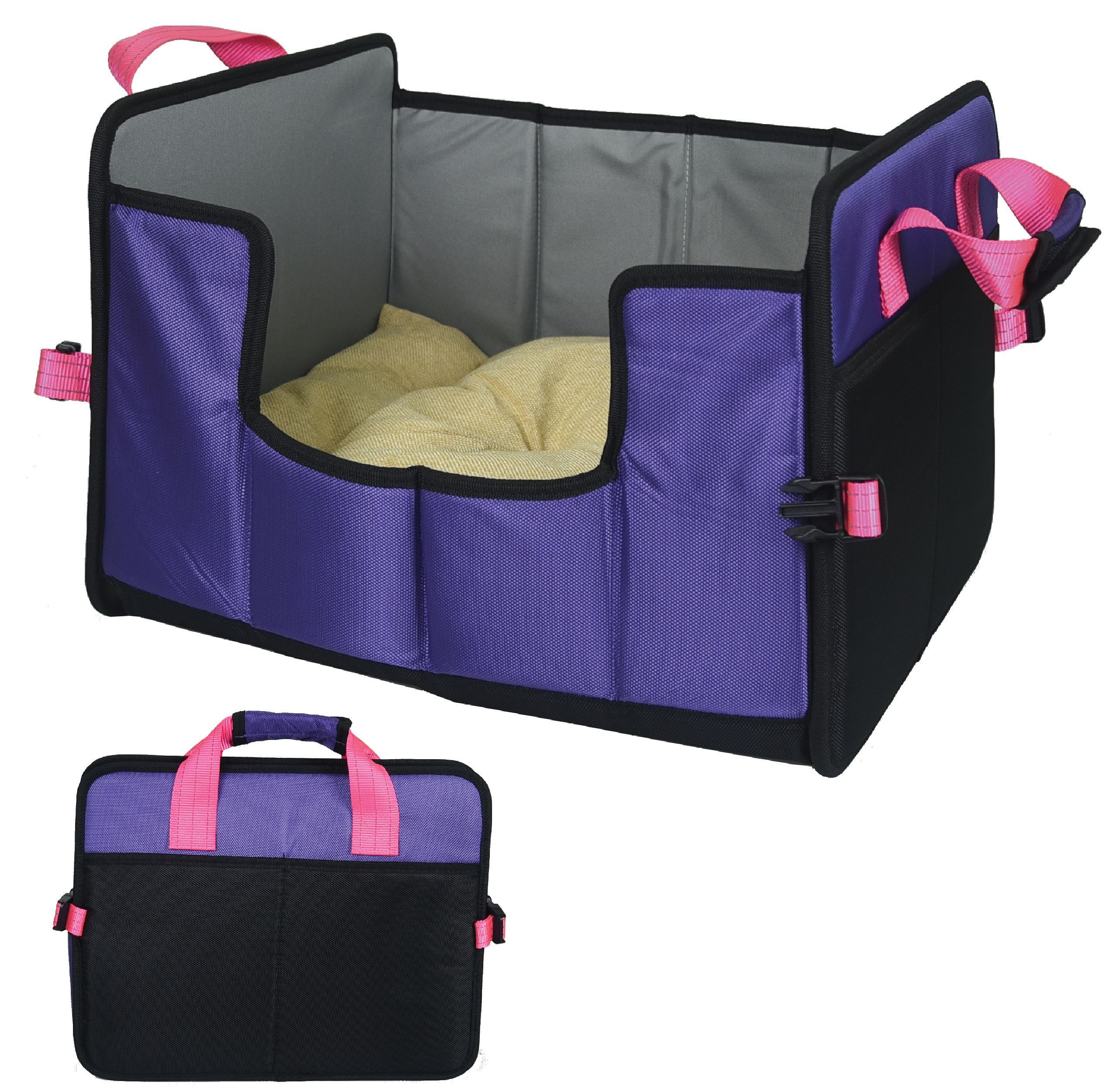Pet Life ® 'Travel-Nest' Folding Travel Cat and Dog Bed - P's One-Stop Shop 