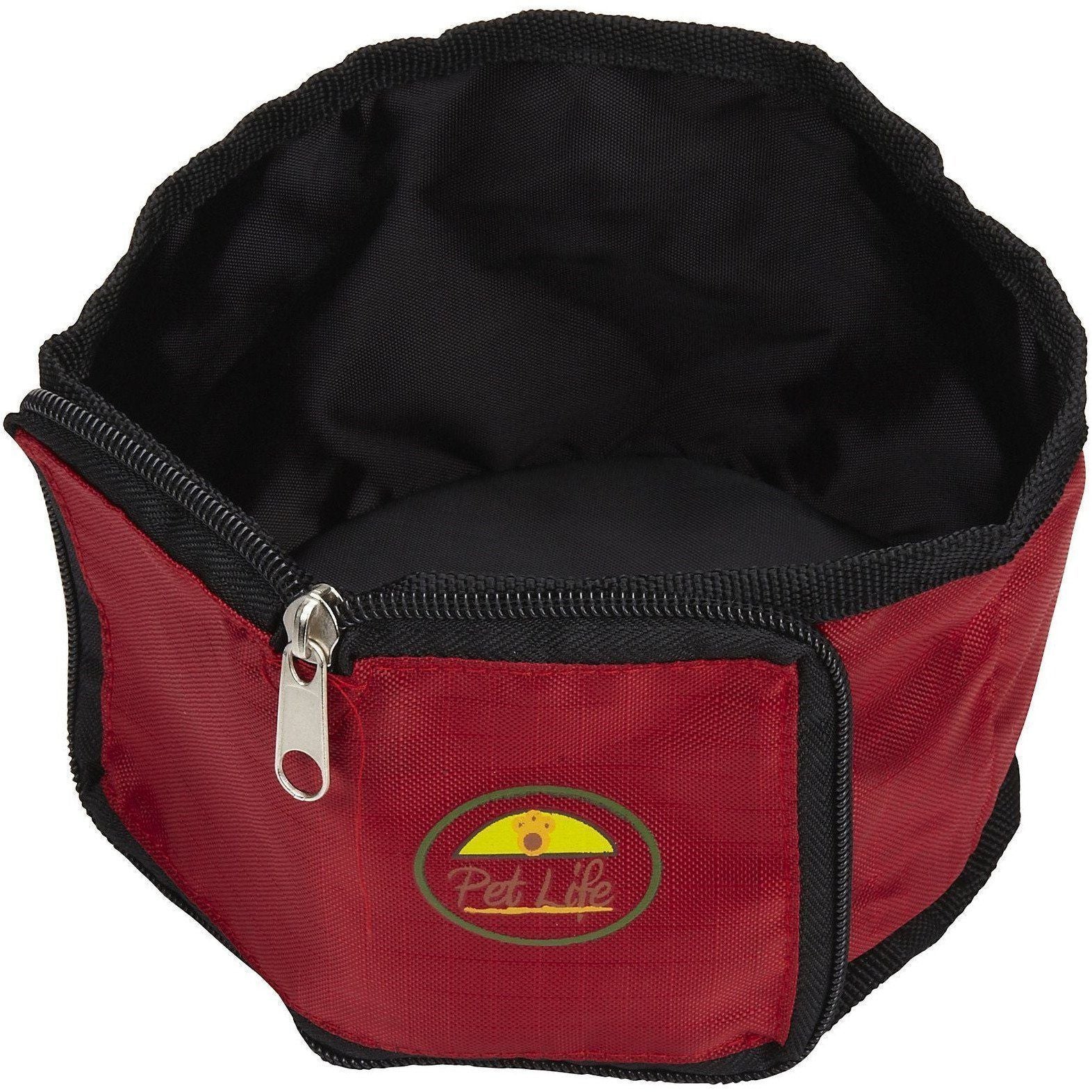 Pet Life ® Wallet Folding Waterproof Zippered Folding Pet Travel Cat and Dog Bowl - P's One-Stop Shop 