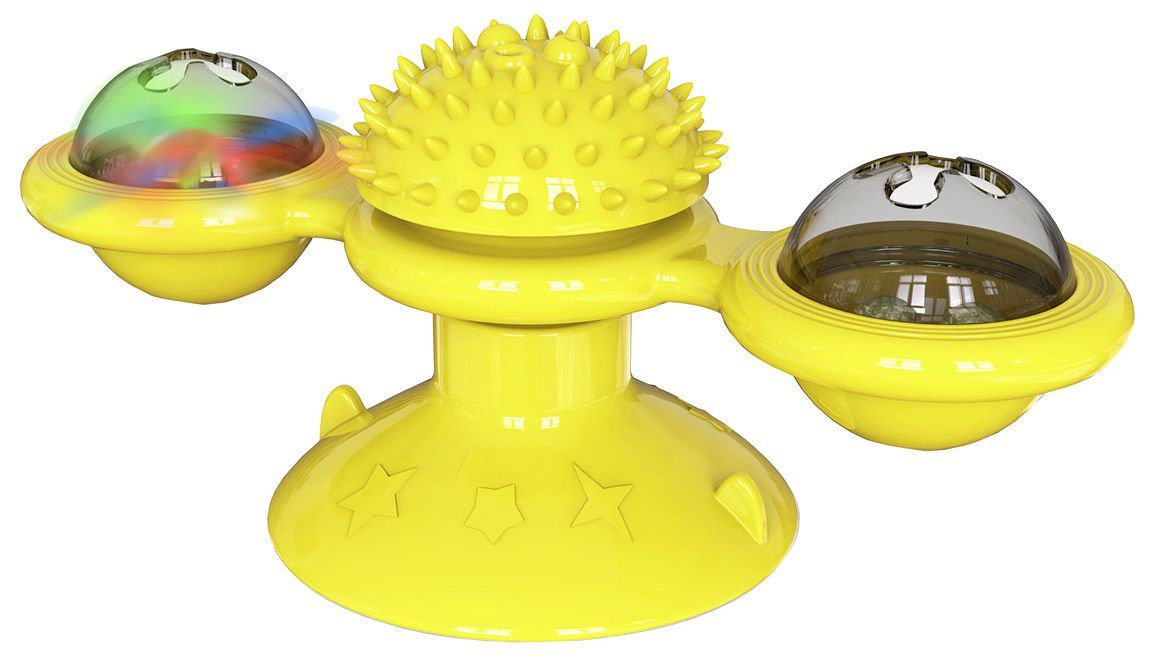 Pet Life ® 'Windmill' Rotating Suction Cup Spinning Cat Toy - P's One-Stop Shop 